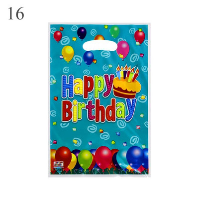 10 бр./Партида Детска пластмасова чанта за бонбони Чанти за парти плячка Печатни торбички за подаръци Сувенири за парти Консумативи Декор Опаковка за детски рожден ден Украса