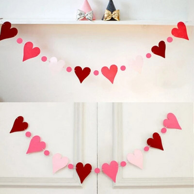 Creative Love Bunting Balloon Banner Garland Мястото за рожден ден е украсено с реквизит Празненства в детската градина Направи си сам