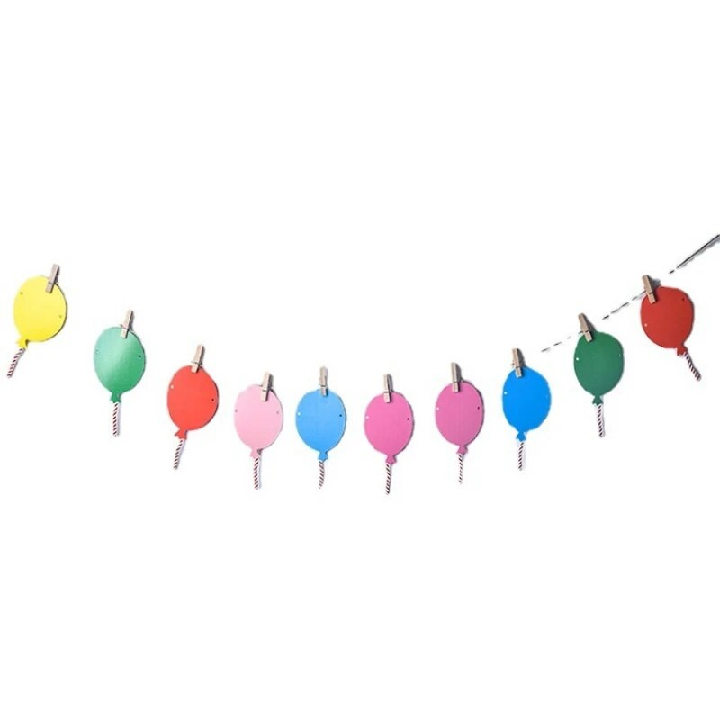Creative Love Bunting Balloon Banner Garland Мястото за рожден ден е украсено с реквизит Празненства в детската градина Направи си сам