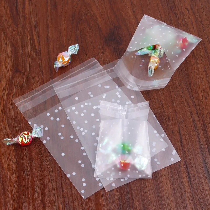 Сватбена чанта Опаковка Прозрачен целофан бонбони бисквитка подарък чанта коледни торби матирано OPP рожден ден бонбони опаковка чанта торбичка