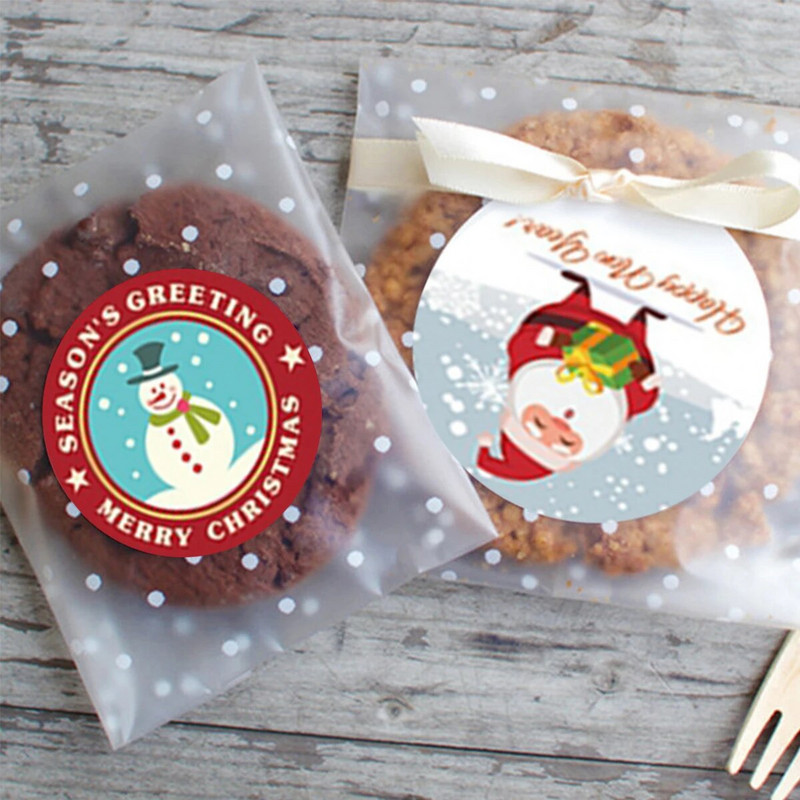 Сватбена чанта Опаковка Прозрачен целофан бонбони бисквитка подарък чанта коледни торби матирано OPP рожден ден бонбони опаковка чанта торбичка