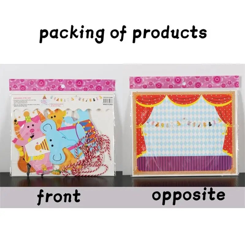 2M Сладко животно Семеен флаг Банер Детско парти за рожден ден Детска градина Класна стая Спалня Висяща овесарка Декоративна гирлянда