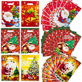 10/20/30 бр. Коледна чанта за бисквитки с бонбони Коледа Дядо Коледа Торба за подарък Elk Коледна парти украса за дома Новогодишна чанта за опаковане