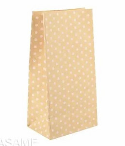 Мини крафт хартиени торбички 10 бр./лот торбички за изправяне на точки Дете парти рожден ден храна хартия крафт печат Опаковка за подаръци торбичка за лакомства Консумативи