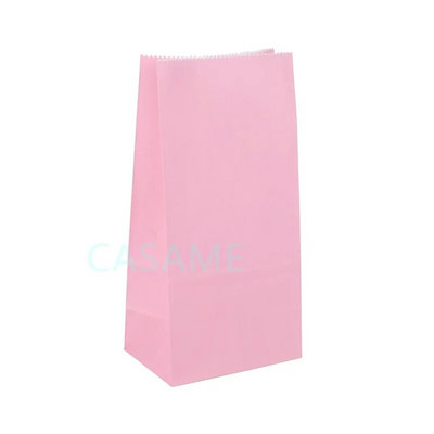 Мини крафт хартиени торбички 10 бр./лот торбички за изправяне на точки Дете парти рожден ден храна хартия крафт печат Опаковка за подаръци торбичка за лакомства Консумативи