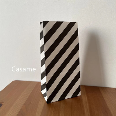 Мини крафт хартиени торбички 10 бр./лот торбички за изправяне на точки Дете парти рожден ден храна хартия крафт печат Опаковка за подаръци торбичка за лакомства Консумативи