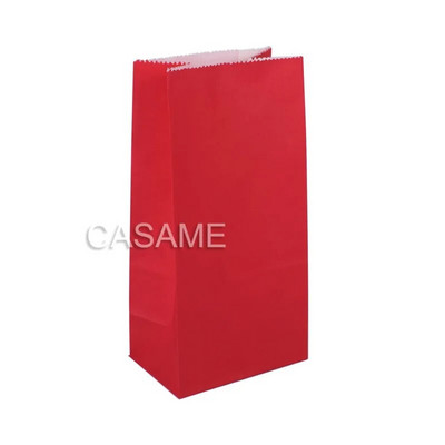 Мини крафт хартиени торбички 10 бр./лот торбички за изправяне на точки Дете парти рожден ден храна хартия крафт печат Опаковка за подаръци торбичка за лакомства Консумативи