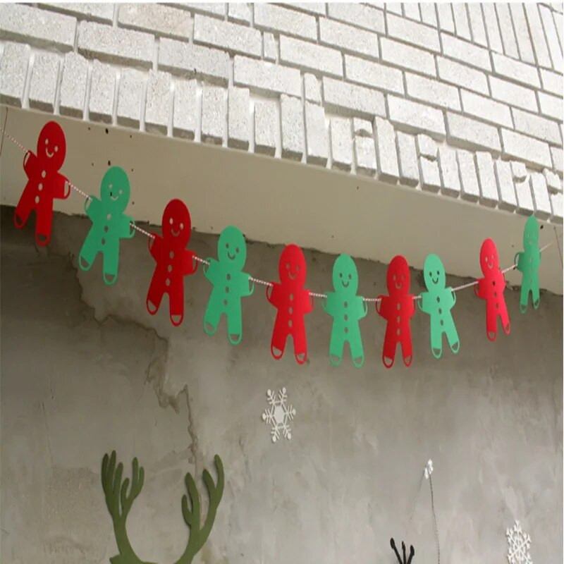 2,3 mln. Kalėdų puošmena Meduolis Žmogus traukia gėlių reklamjuosčių festivalis Linksmų Kalėdų Naujųjų Metų vakarėlis Kabanti šutvė girlianda Decorati