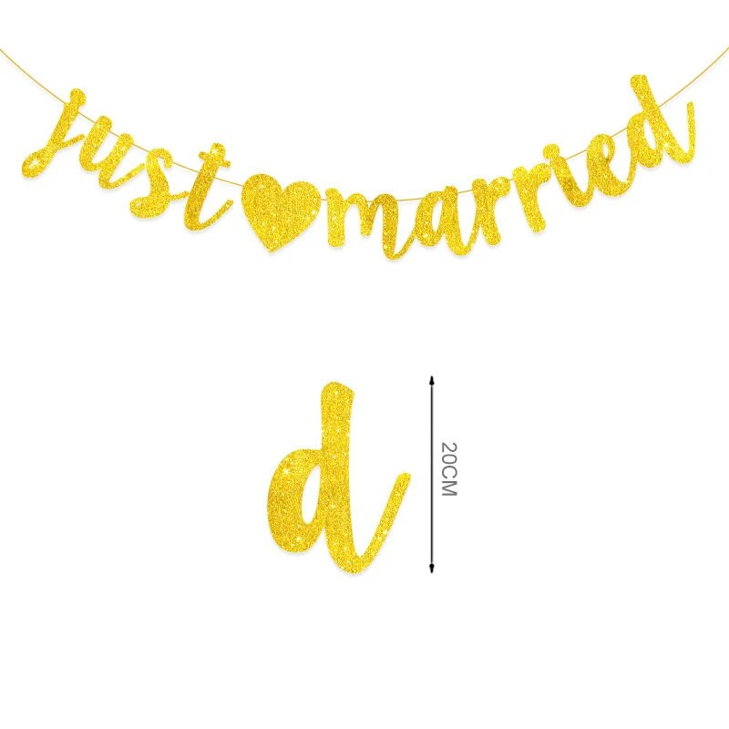 Vakarėlio puošmena Auksinė meilė ką tik ištekėjusi putojanti rožinė girlianda Jubiliejus Vestuvės banketas Kabantis skroblas girlianda Dekoratyvinis