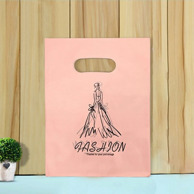 50 vnt 15x20cm / 20x30cm mažas papuošalų maišelis Mielo rašto plastikinis maišelis su rankena Dovanų maišeliai Saldainių sausainių vakarėlio pakavimo maišelis