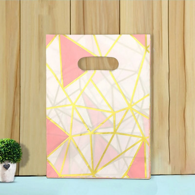 50 vnt 15x20cm / 20x30cm mažas papuošalų maišelis Mielo rašto plastikinis maišelis su rankena Dovanų maišeliai Saldainių sausainių vakarėlio pakavimo maišelis