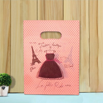 50 vnt 15x20cm / 20x30cm mažas papuošalų maišelis Mielo rašto plastikinis maišelis su rankena Dovanų maišeliai Saldainių sausainių vakarėlio pakavimo maišelis