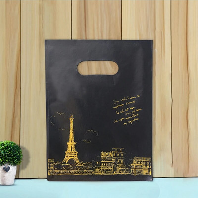 50 vnt 15x20cm / 20x30cm mažas papuošalų maišelis Mielo rašto plastikinis maišelis su rankena Dovanų maišeliai Saldainių sausainių vakarėlio pakavimo maišelis