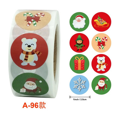 50-500 vnt Animacinis animacinis filmas Linksmų Kalėdų lipdukas Kalėdų Senelio eglutė Popierinė etiketė Naujieji Metai Mieli sniego senio raštinės lipdukai Dovana vaikams