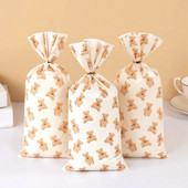 50/30 vnt Mielas meškiukas dovanų saldainių maišelis Plastikiniai sausainių užkandžių pakavimo maišeliai Kūdikių dušas, skirtas vaikų gimtadienio dekoravimo reikmenims