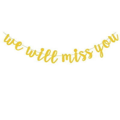 Kūrybingas, mes pasiilgsime tavęs, myliu blykstę Rožinė vėliava Reklamjuostė Valentino dienos pasiūlymas Išėjimo į pensiją kabantis vakarėlio dekoravimas