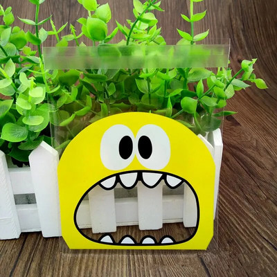 50 vnt/stal. Mielos širdies temos saldainių sausainių maišeliai Vestuvių gimtadienio vakarėliui saldainių buscuit pakavimo maišelis Kalėdų plastikiniai dovanų maišeliai