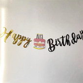 Ins Kūrybinis mielas tortas Gimtadienio vėliavėlė Vaikai Suaugusieji Sveikiname su gimtadieniu Kūdikių vakarėlio fonas Kabanti ešerių girliandos papuošalai