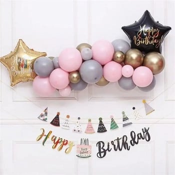 Ins Creative Cute Cake Birthday Flag Παιδιά Ενήλικες Χρόνια Πολλά Καλώς ήρθατε Μωρό πάρτι Φόντο Κρεμαστό κουκούτσι Γιρλάντα διακόσμηση