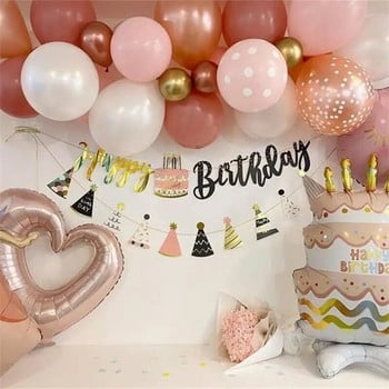 Ins Creative Cute Cake Birthday Flag Παιδιά Ενήλικες Χρόνια Πολλά Καλώς ήρθατε Μωρό πάρτι Φόντο Κρεμαστό κουκούτσι Γιρλάντα διακόσμηση