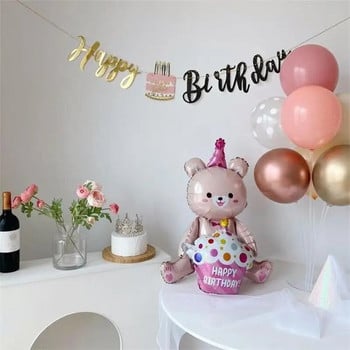 Ins Creative Cute Cake Birthday Flag Παιδιά Ενήλικες Χρόνια Πολλά Καλώς ήρθατε Μωρό πάρτι Φόντο Κρεμαστό κουκούτσι Γιρλάντα διακόσμηση