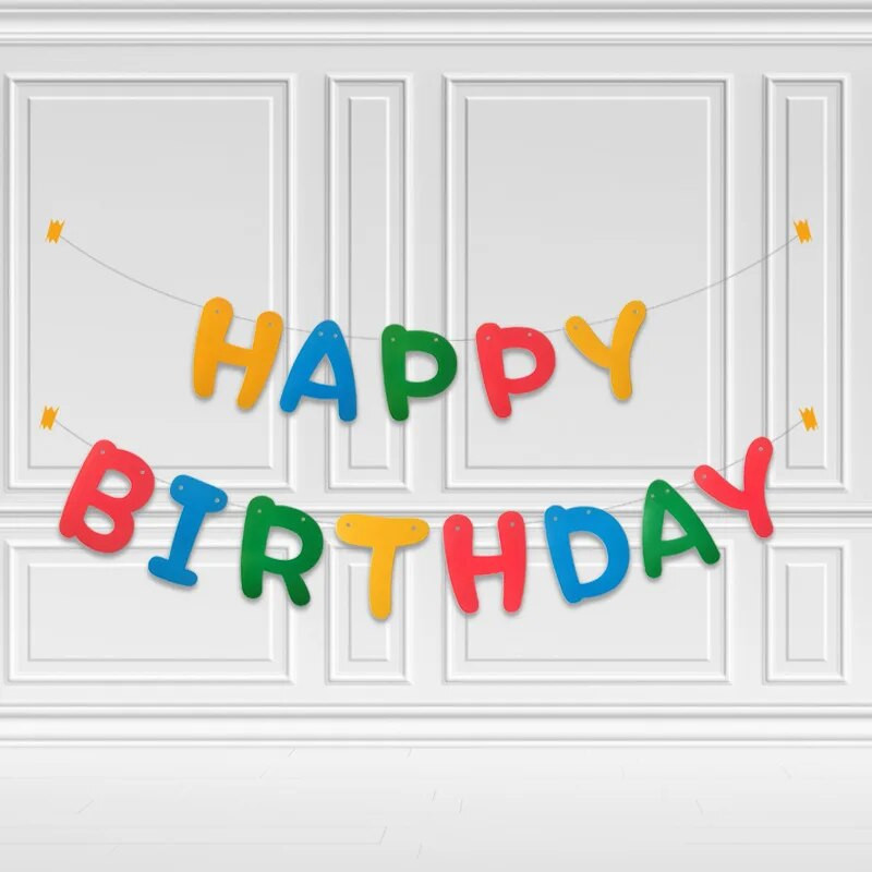 Ins Mielas Spalvingas Gimtadienio Laiškas Ištraukimas Vėliavos gimtadienio vakarėlis Kūdikio pirmųjų metų pasveikinimo vakarėlio fonas Kabanti ešerių girlianda