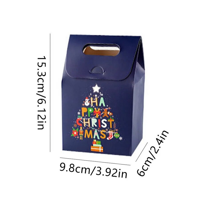 5 vnt Kalėdų dovanų maišeliai Kalėdų eglutės saldainių sausainių Dovanų popieriniai maišeliai Kalėdų šventei papuošti Naujųjų metų dovanų pakavimas