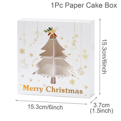 Božićne kutije slatkiša Pakiranje kolačića i keksa Božićni ukrasi 2023. za dom Božić Navidad Omotavanje Poklon kutija Nova godina 2024.