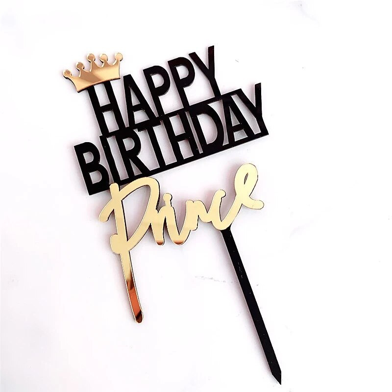 Karaliaus karūnos princesės abėcėlė Gimtadienio pyragaičių kepurė Gimtadienio vakarėlio dekoracijos Vaikams Kūdikių vakarėlis su gimtadieniu