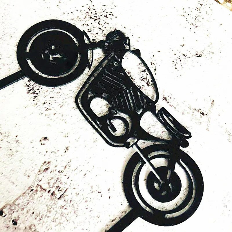 Lokomotyvo berniuko gimtadienio torto kepurė Akrilinis motociklas Happy Birthday Cake Toppers Dekoras Lokomotyvų vakarėlis Mėgstamiausias torto vėliavėlės