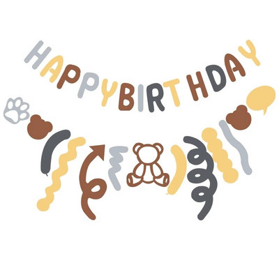 Ins Style neaustinės susuktos girliandos reklamjuostė Daisy Bunting reklaminė juosta Vaikų gimtadienio vakarėlio kūdikių dušo dekoracija