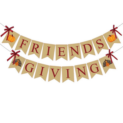 Rudens padėkos vakarėlio dekoravimas klevo lapų kalakuto spiralinis pakabukas vėliavos traukimas derliaus nuėmimo gimtadienio vakarėlis kabanti girlianda Decora