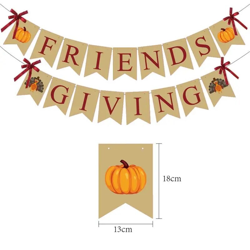Rudens padėkos vakarėlio dekoravimas klevo lapų kalakuto spiralinis pakabukas vėliavos traukimas derliaus nuėmimo gimtadienio vakarėlis kabanti girlianda Decora