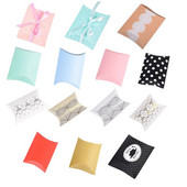 10/20/30 vnt. Pagalvė Vestuvių Vakarėlis „Pasidaryk pats“ popierinė dovanų dėžutė saldainių dėžutės Tiekimo priedai „Favour“ kraftpopieriaus dovanų dėžutės