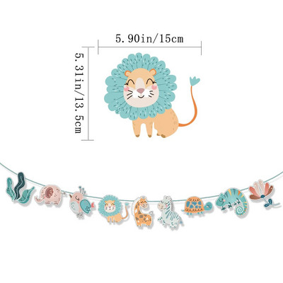 Su gimtadieniu Laiškas traukiamas vėliavėlė Šypsenėlė Saulėgrąža Daisy Lapai Gimtadienio sveikinimas Kūdikių vakarėlis Kabanti ešerių girliandos puošmena