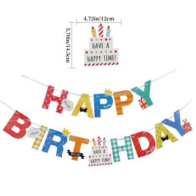 Su gimtadieniu Laiškas traukiamas vėliavėlė Šypsenėlė Saulėgrąža Daisy Lapai Gimtadienio sveikinimas Kūdikių vakarėlis Kabanti ešerių girliandos puošmena