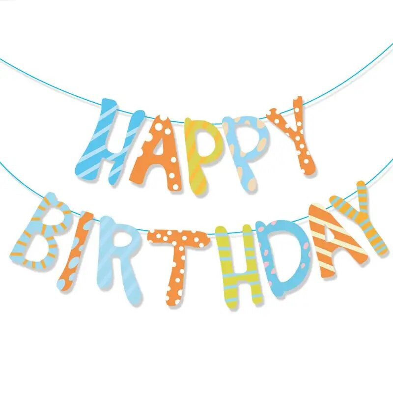 Su gimtadieniu Laiškas traukiamas vėliavėlė Šypsenėlė Saulėgrąža Daisy Lapai Gimtadienio sveikinimas Kūdikių vakarėlis Kabanti ešerių girliandos puošmena