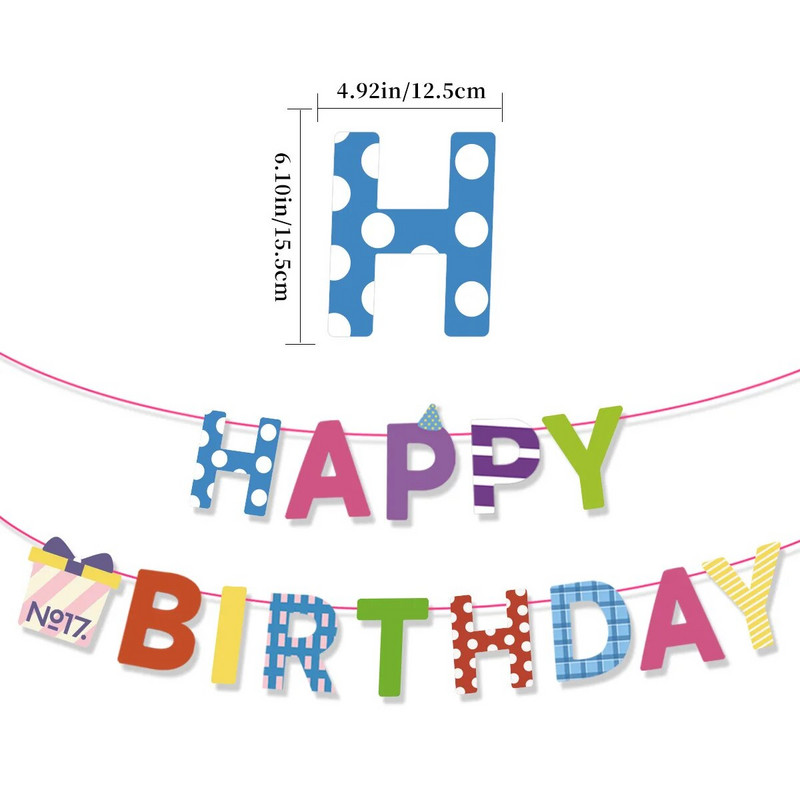 Su gimtadieniu Laiškas traukiamas vėliavėlė Šypsenėlė Saulėgrąža Daisy Lapai Gimtadienio sveikinimas Kūdikių vakarėlis Kabanti ešerių girliandos puošmena