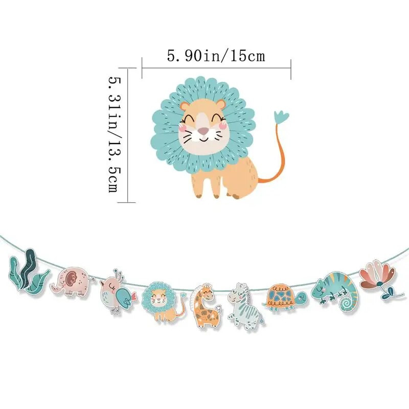 Su gimtadieniu Laiškas traukiamas vėliavėlė Šypsenėlė Saulėgrąža Daisy Lapai Gimtadienio sveikinimas Kūdikių vakarėlis Kabanti ešerių girliandos puošmena