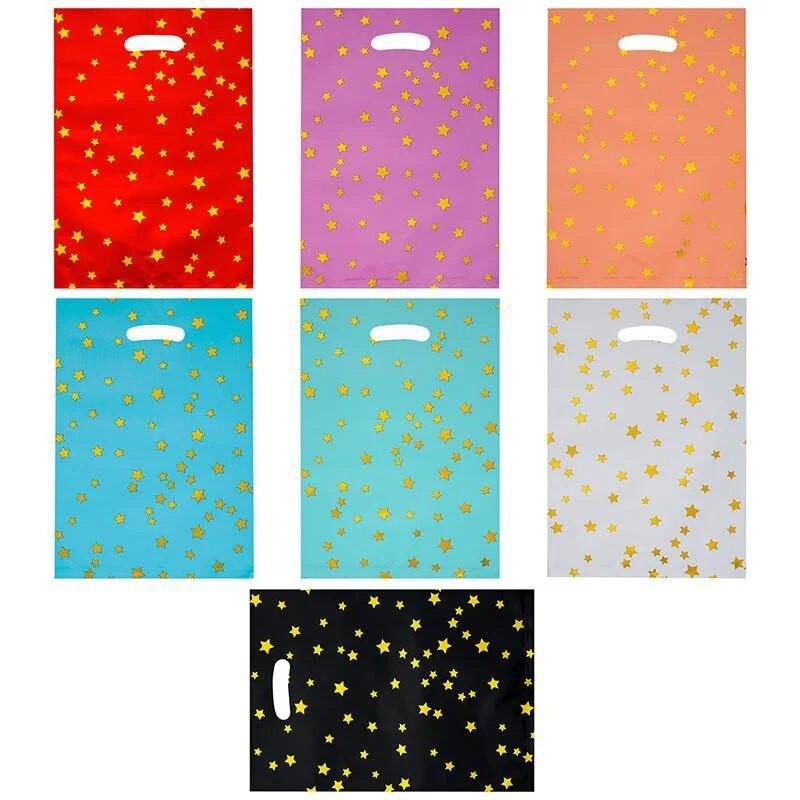 20 vnt. grynos spalvos maža penkiakampė žvaigždė vakarėlio puošmena aliuminio plėvelinis krepšys saldainių krepšys gimtadienio vestuvių pokyliui dovanų maišelis