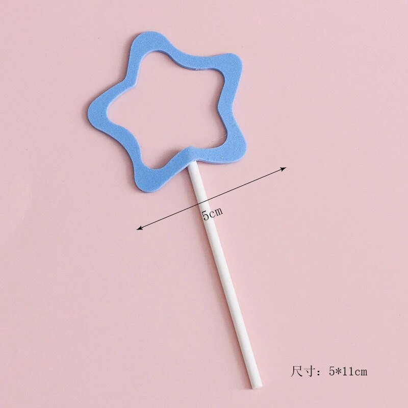 8 vnt. Pentagramos su gimtadieniu torto kepuraitės, skirtos vaikų gimtadienio vakarėliui, dovanoms skirtos keksų keptuvės, skirtos kūdikių vakarėliui, tortų desertų dekoravimui