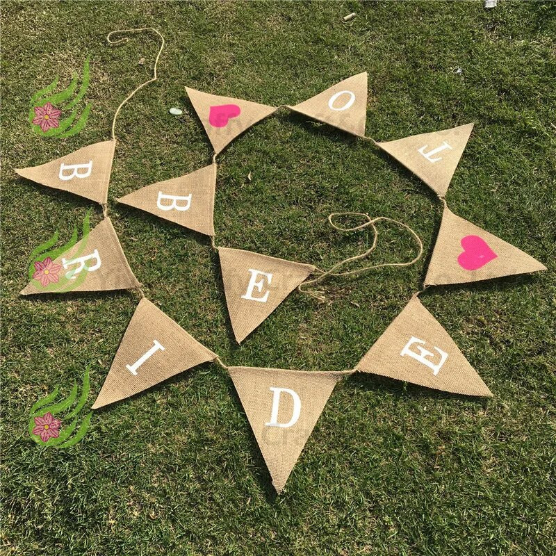 Vakarėlio puošmena Vėliavos BŪSI NUOTAKA Meilės širdis Trikampis Vėliavos Vestuvių pasiūlymas Vakarėlis Banketas Pakabinamas šukės girliandos papuošimas