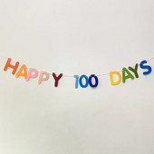 Ins Style Happy Birthday Flag Banner Baby`s Birthday Happy 100 Days Baby Shower First Year Κρεμαστό Διακοσμητικό γιρλάντα με σημαία