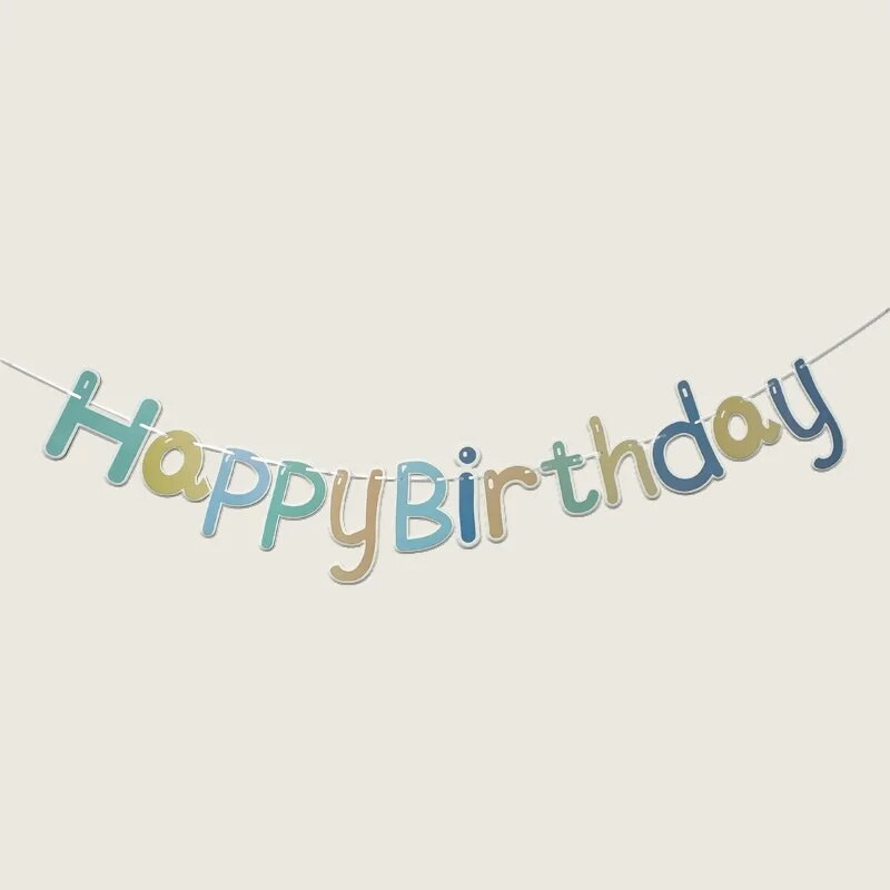 Macarono gimtadienio puošmena ir vėliavėlė Animacinių filmų eismo inžinerija Automobilių reklamjuostės Abėcėlė Girliandos Su gimtadieniu vakarėlio kambario dekoravimas