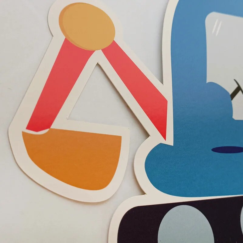 Macarono gimtadienio puošmena ir vėliavėlė Animacinių filmų eismo inžinerija Automobilių reklamjuostės Abėcėlė Girliandos Su gimtadieniu vakarėlio kambario dekoravimas