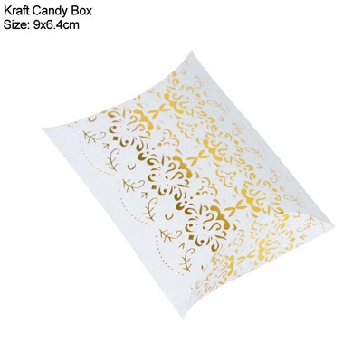 10/20/30Pcs Μαξιλαροθήκη Κουτί ζαχαρωτών Kraft Χαρτί Χριστουγεννιάτικο Δώρο Συσκευασίες Κουτιά καραμέλα Μπομπονιέρες γάμου Διακοσμήσεις για πάρτι γενεθλίων