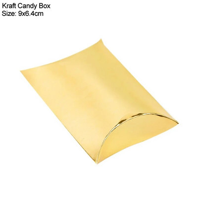 10/20/30Pcs Μαξιλαροθήκη Κουτί ζαχαρωτών Kraft Χαρτί Χριστουγεννιάτικο Δώρο Συσκευασίες Κουτιά καραμέλα Μπομπονιέρες γάμου Διακοσμήσεις για πάρτι γενεθλίων