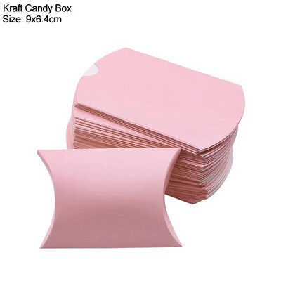 10/20/30Pcs Μαξιλαροθήκη Κουτί ζαχαρωτών Kraft Χαρτί Χριστουγεννιάτικο Δώρο Συσκευασίες Κουτιά καραμέλα Μπομπονιέρες γάμου Διακοσμήσεις για πάρτι γενεθλίων
