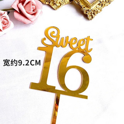 Hello Thirty Happy Birthday Cake Topper Gold Acrylic Number 30 Acrylic Cupcake Topper for 30th Birthday Party Cake Decorations