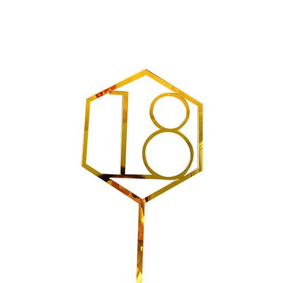 Hello Thirty Happy Birthday Cake Topper Gold Acrylic Number 30 Acrylic Cupcake Topper for 30th Birthday Party Cake Decorations